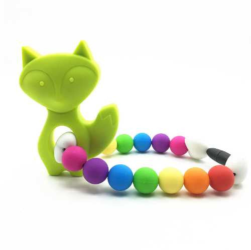 Silicone Fox Baby Teething Accessory